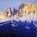 Dolomit west, 2003, 100x 00cm, l auf MDF