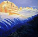 Dolomit ost, 2003, 100x100cm, 2003, l auf MDF