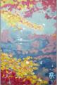 Ahornherbst, 1996, 80x122cm, Mischtechnik auf Packpapier