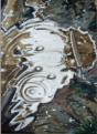 Pftze, 1992, 76x92cm, Mischtechnik auf Packpapier