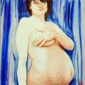glcklich, 2010, 60x60cm, Aquarell / Farbstifte