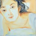 Kishins Akt 04, 2010, 60x60cm, Aquarell / Farbstifte