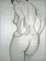 Akt 05, 2009, 71x93cm, Bleistift / Farbstifte
