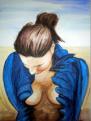 Akt 03, 2002, 78 x 109cm, Aquarell / Farbstifte