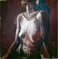 Akt 07, 2008, 100x100cm, l auf MDF