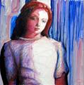 traurig, 2010, 60x60cm, Aquarell / Farbstifte