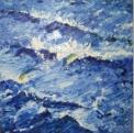 Delfine, 2003, 100x100cm, l auf MDF