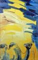 Kamel, 1994, 100x160cm,  Mischtechnik auf Packpapier