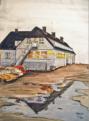 Hotel Svinklov, 1990, 29 x 42cm, Aquarell / Farbstifte