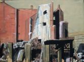 Oper-Trmmer, 1985, 90x71cm, Aquarell / Farbtifte